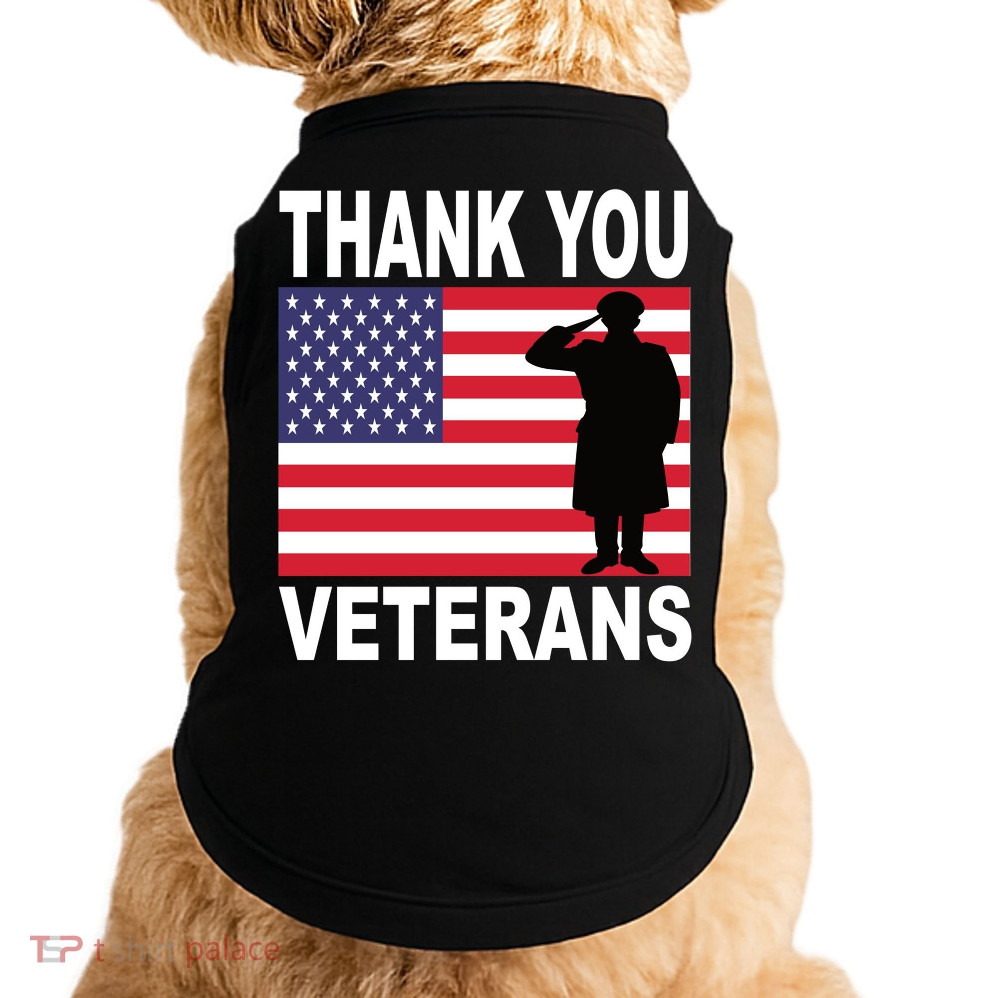 Thank You Veterans Gift Veterans Day Gift Doggie Tank