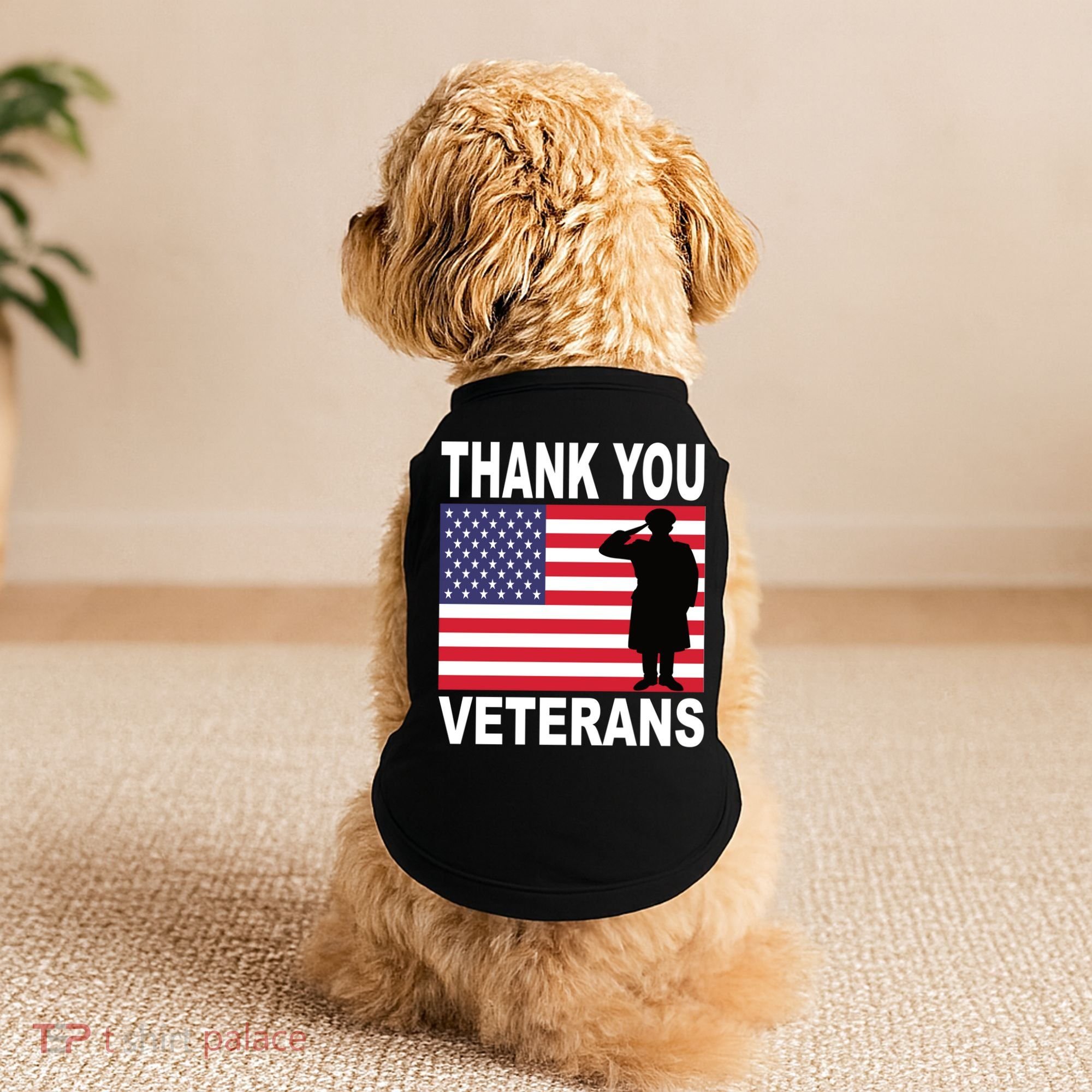 Thank You Veterans Gift Veterans Day Gift Doggie Tank