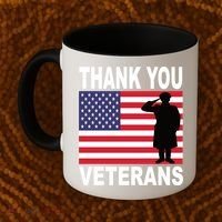 Thank You Veterans Gift Veterans Day Gift Coffee Mug thumb 2