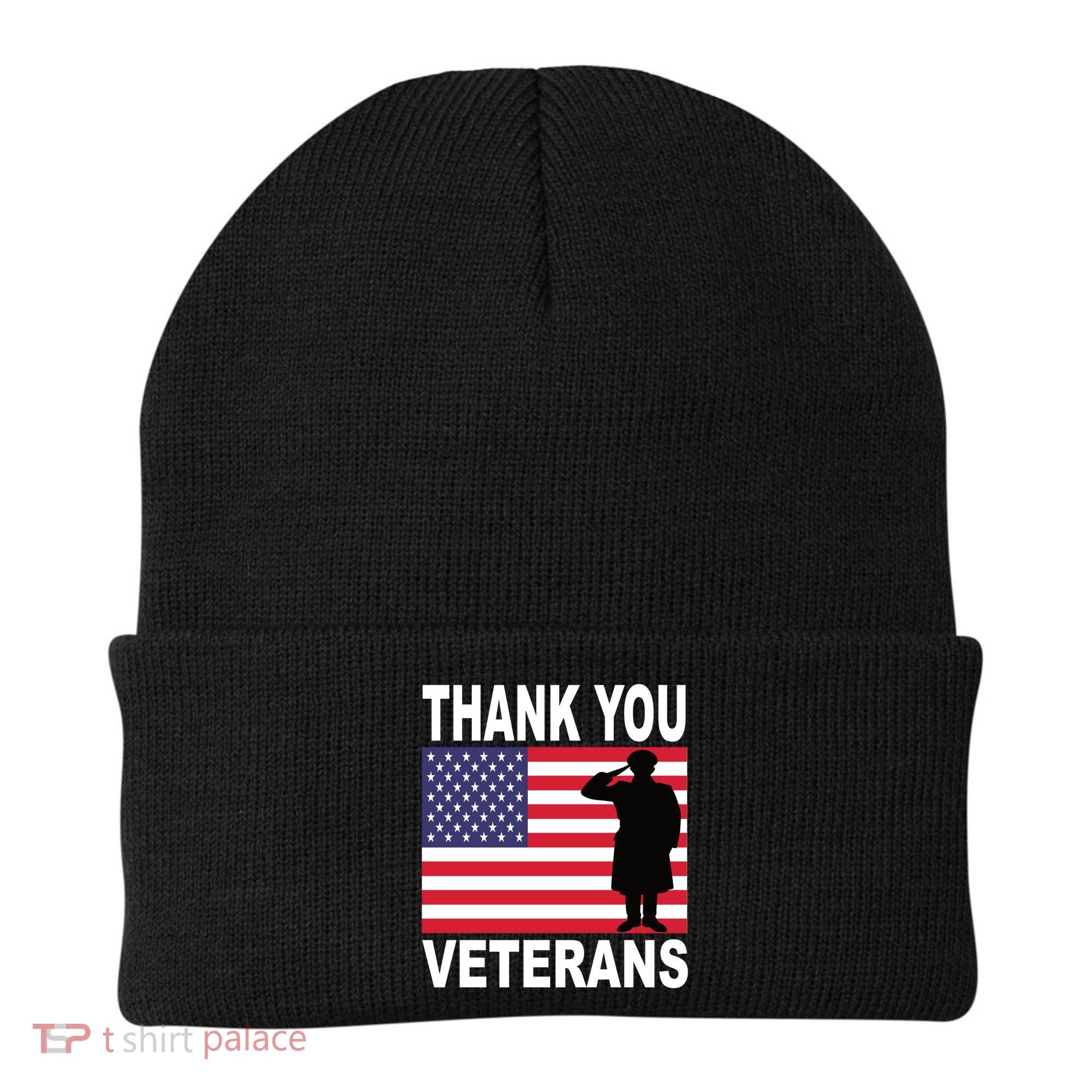 Thank You Veterans Gift Veterans Day Gift Beanie
