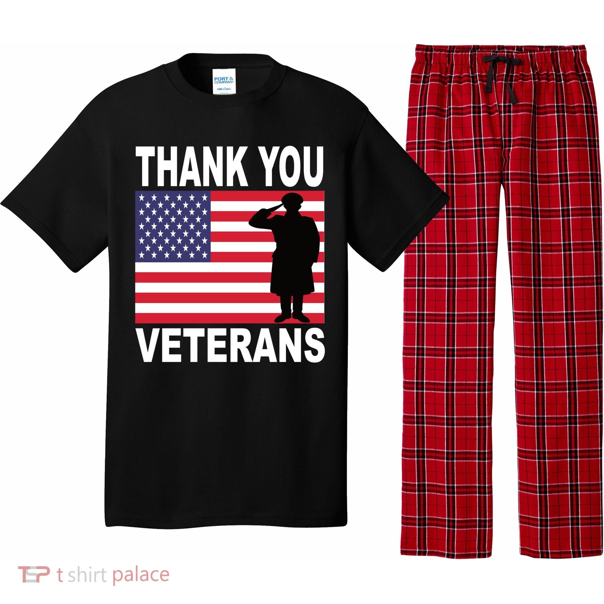 Thank You Veterans Gift Veterans Day Gift Pajama Set