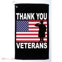 Thank You Veterans Gift Veterans Day Gift Golf Towel thumb 0