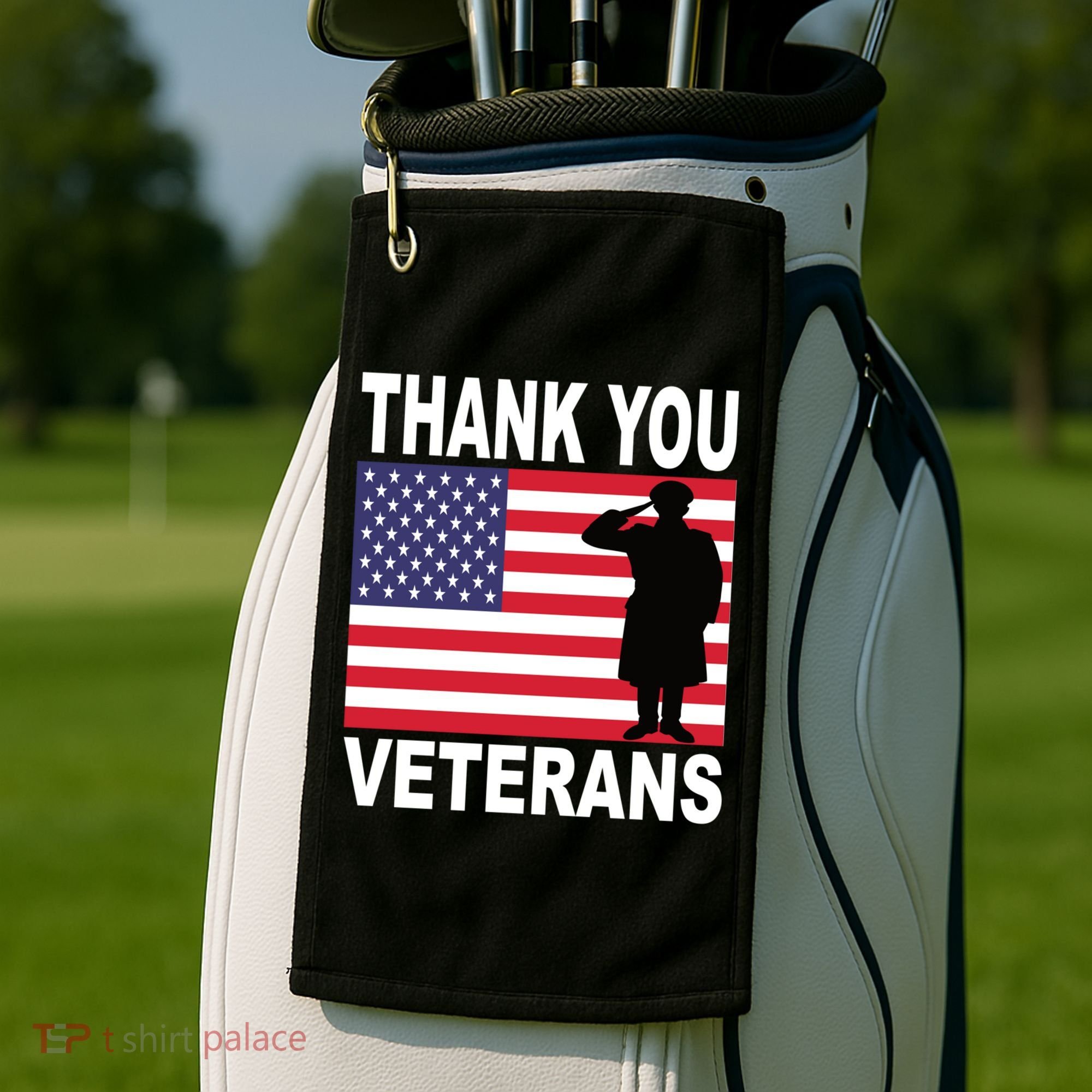 Thank You Veterans Gift Veterans Day Gift Golf Towel