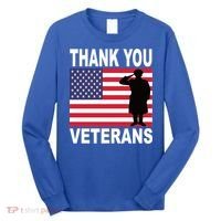 Thank You Veterans Gift Veterans Day Gift Long Sleeve Shirt thumb 0