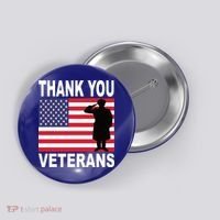 Thank You Veterans Gift Veterans Day Gift Button thumb 0