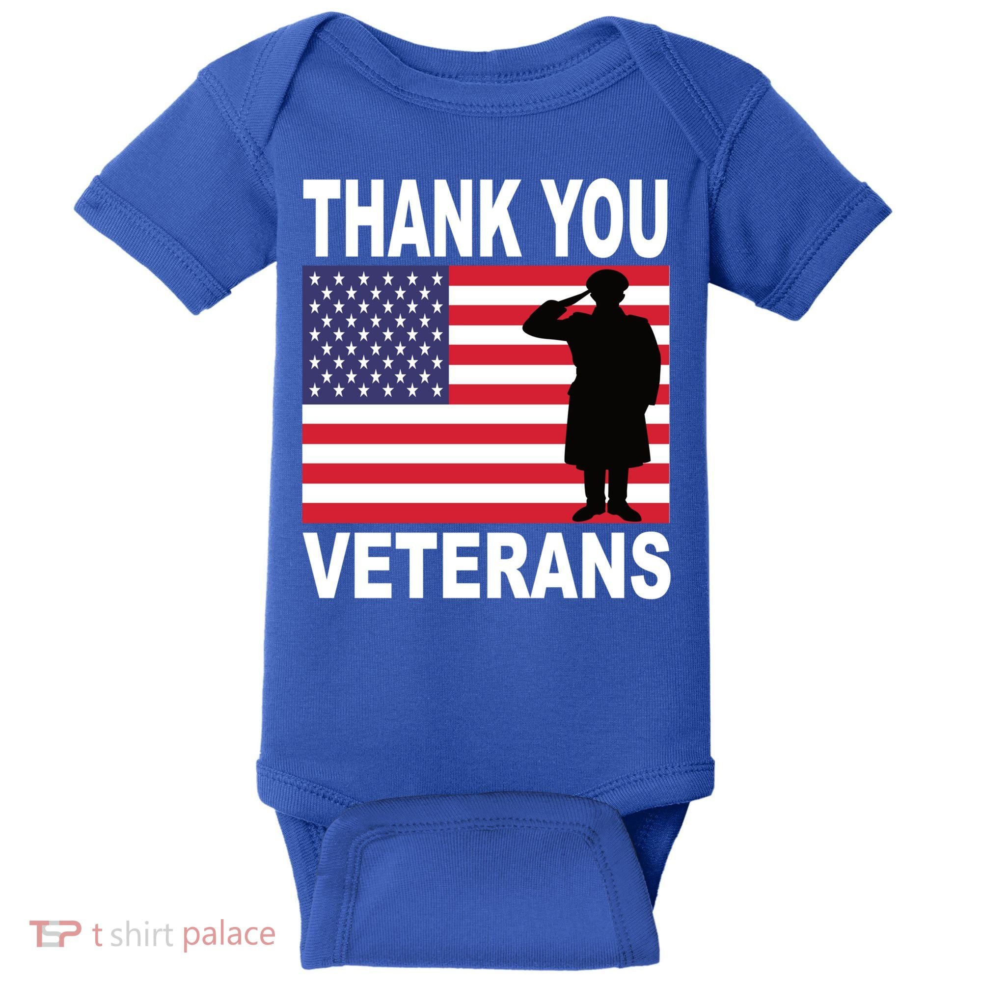 Thank You Veterans Gift Veterans Day Gift Baby Bodysuit