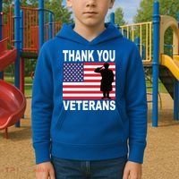 Thank You Veterans Gift Veterans Day Gift Kids Hoodie thumb 2