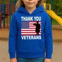 Thank You Veterans Gift Veterans Day Gift Kids Hoodie thumb 3