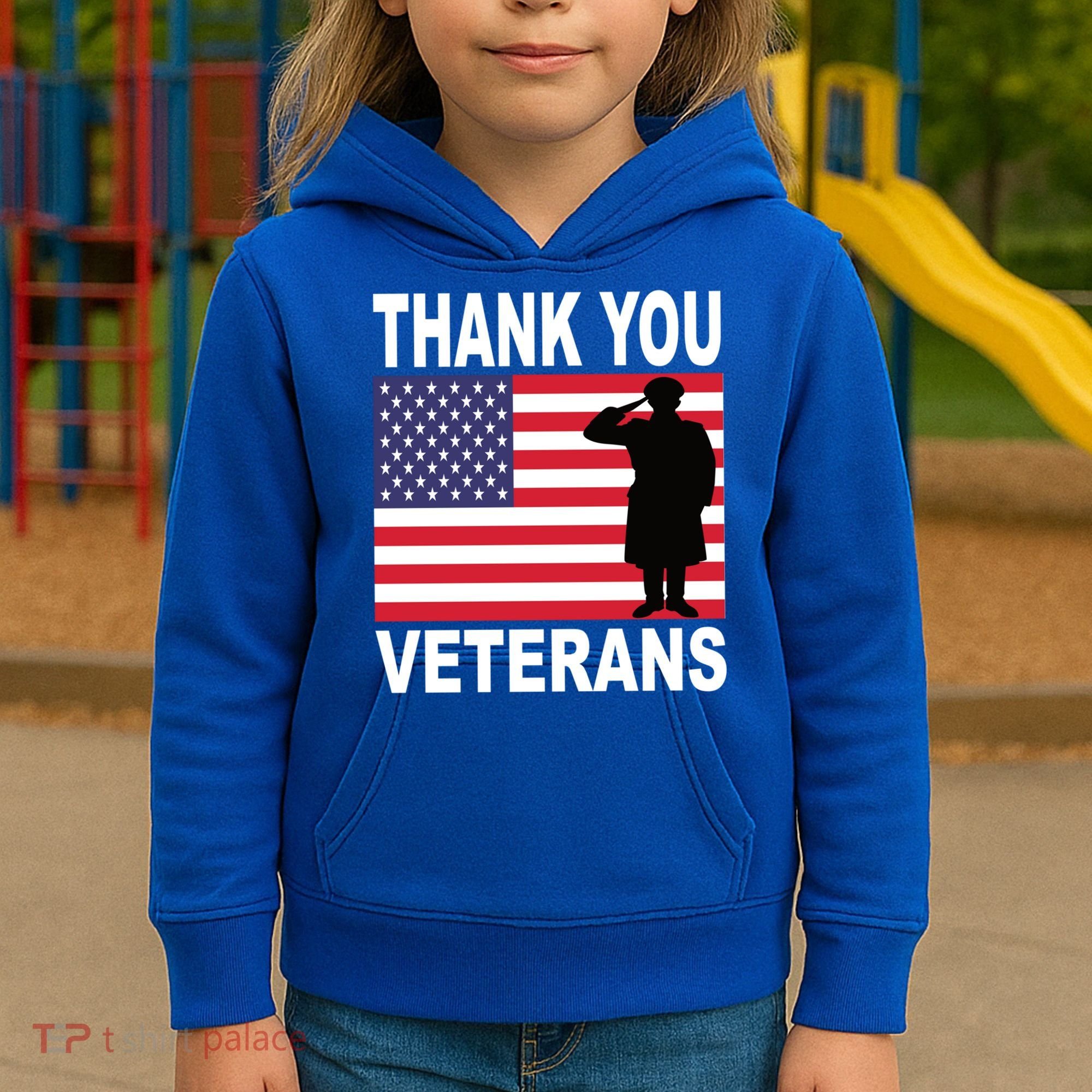 Thank You Veterans Gift Veterans Day Gift Kids Hoodie