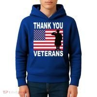 Thank You Veterans Gift Veterans Day Gift Kids Hoodie thumb 4