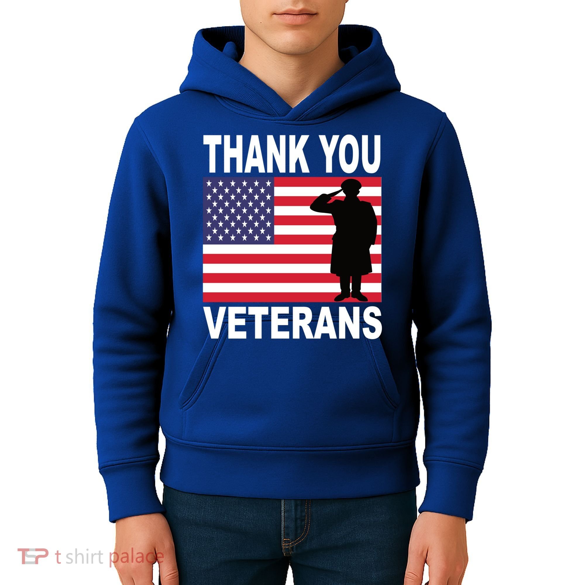Thank You Veterans Gift Veterans Day Gift Kids Hoodie