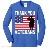Thank You Veterans Gift Veterans Day Gift Kids Long Sleeve Shirt thumb 0
