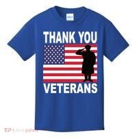Thank You Veterans Gift Veterans Day Gift Kids T-Shirt thumb 0