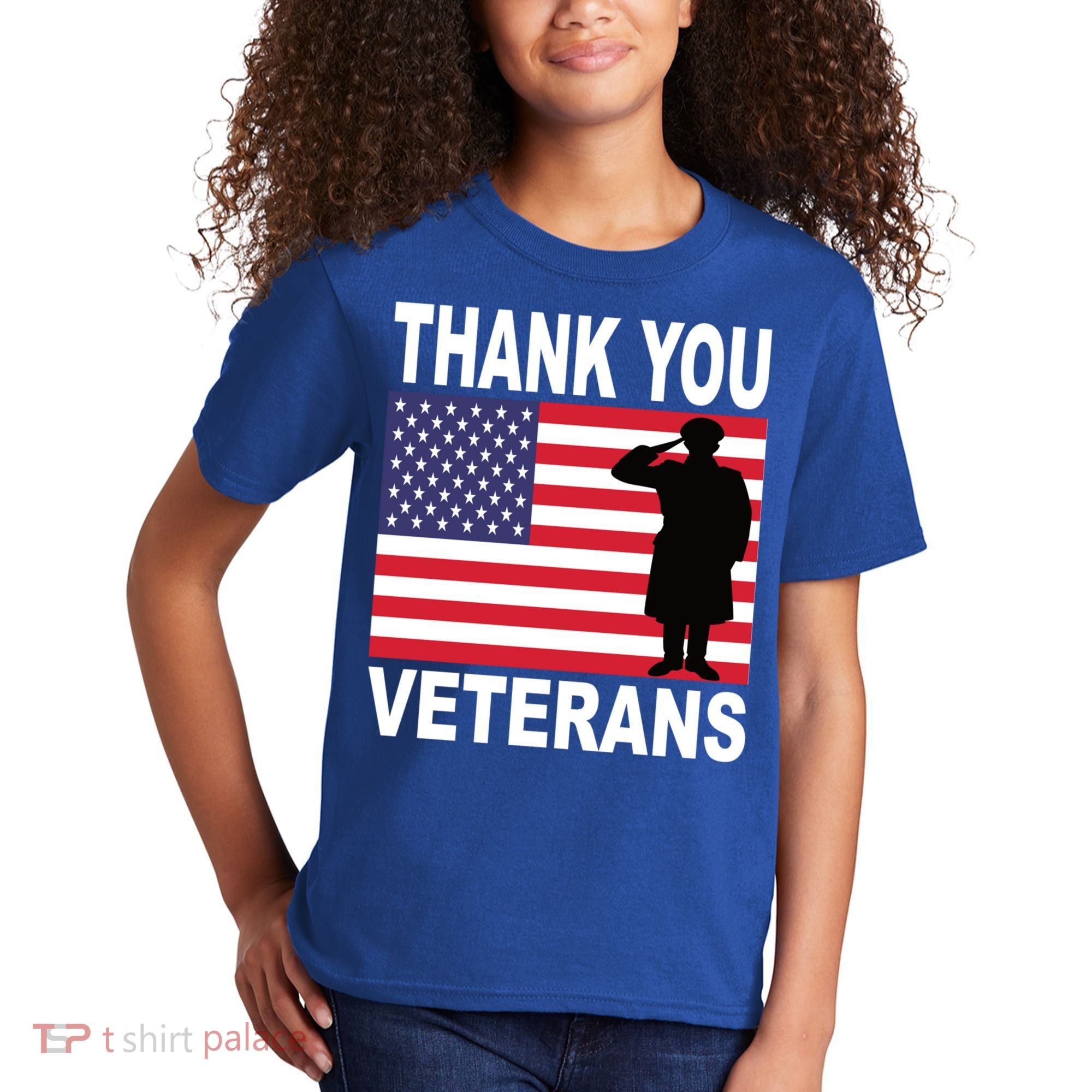 Thank You Veterans Gift Veterans Day Gift Kids T-Shirt