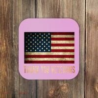 Thank You Veterans Day Military Life Army Affairs Grateful Coaster thumb 0