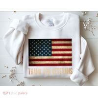Thank You Veterans Day Military Life Army Affairs Grateful Sweatshirt thumb 2