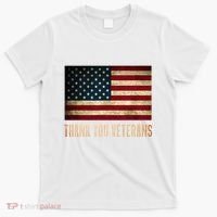 Thank You Veterans Day Military Life Army Affairs Grateful T-Shirt thumb 0