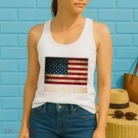 Thank You Veterans Day Military Life Army Affairs Grateful Women's Tank Top thumb 2