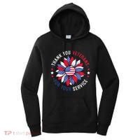 Thank You Veterans Sunflower Military Veterans Day Tribute Women's Hoodie thumb 0