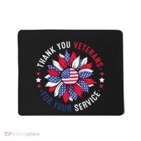 Thank You Veterans Sunflower Military Veterans Day Tribute Mousepad thumb 0