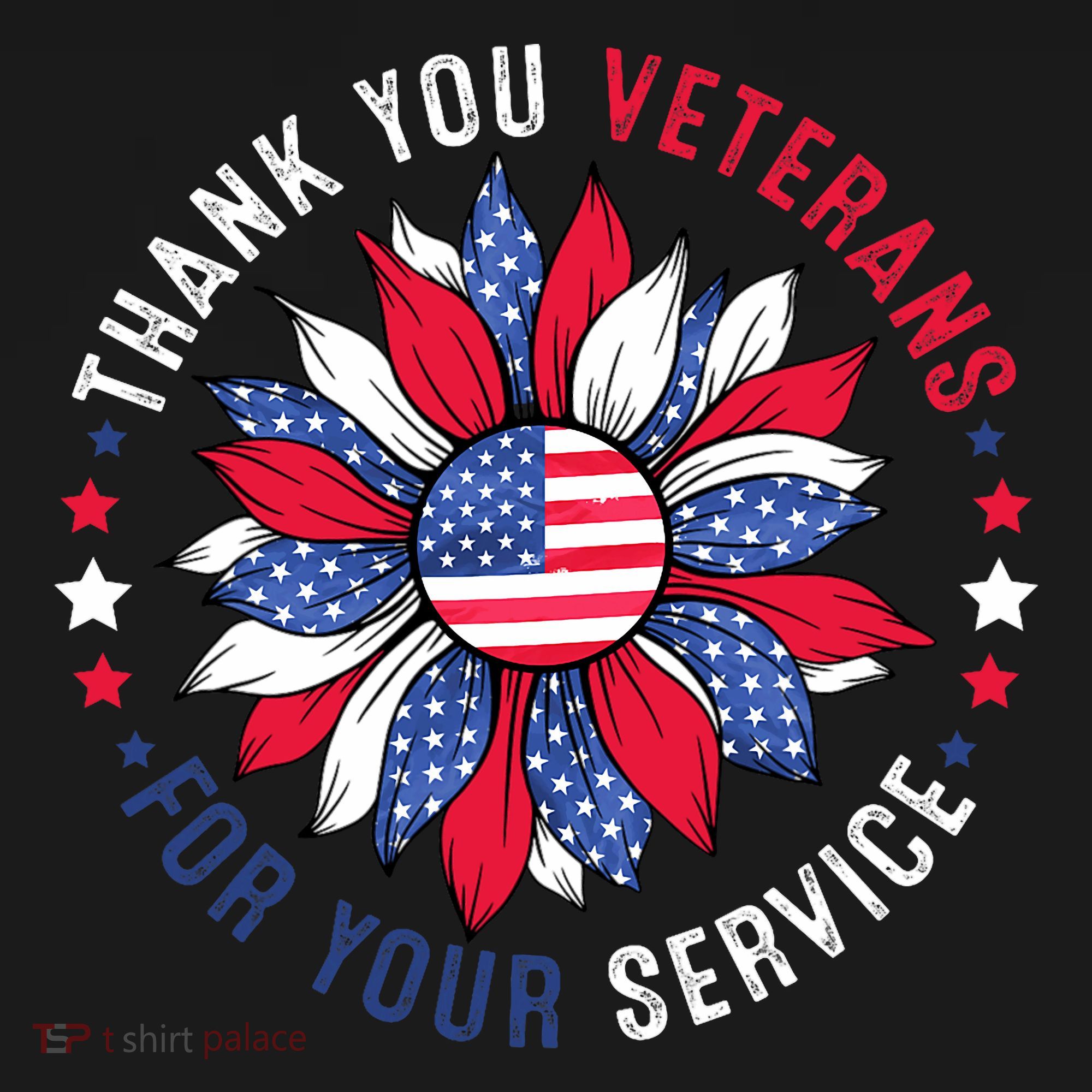 Thank You Veterans Sunflower Military Veterans Day Tribute Mousepad