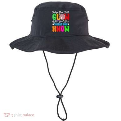 Today You Will Glow Teachers Day Test Day Testing Bucket Hat