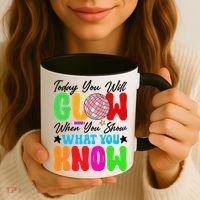 Today You Will Glow Teachers Day Test Day Testing Coffee Mug thumb 3