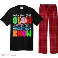 Today You Will Glow Teachers Day Test Day Testing Pajama Set thumb 0