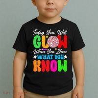 Today You Will Glow Teachers Day Test Day Testing Toddler T-Shirt thumb 2