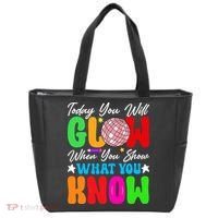 Today You Will Glow Teachers Day Test Day Testing Tote Bag thumb 0