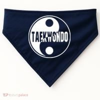 Taekwondo Yin Yang Tae Kwon Do Duality Tee USA-Made Doggie Bandana thumb 0