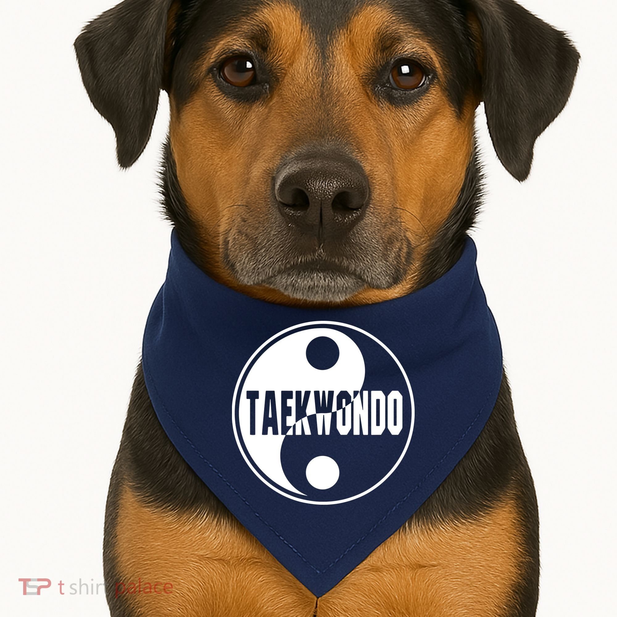 Taekwondo Yin Yang Tae Kwon Do Duality Tee USA-Made Doggie Bandana