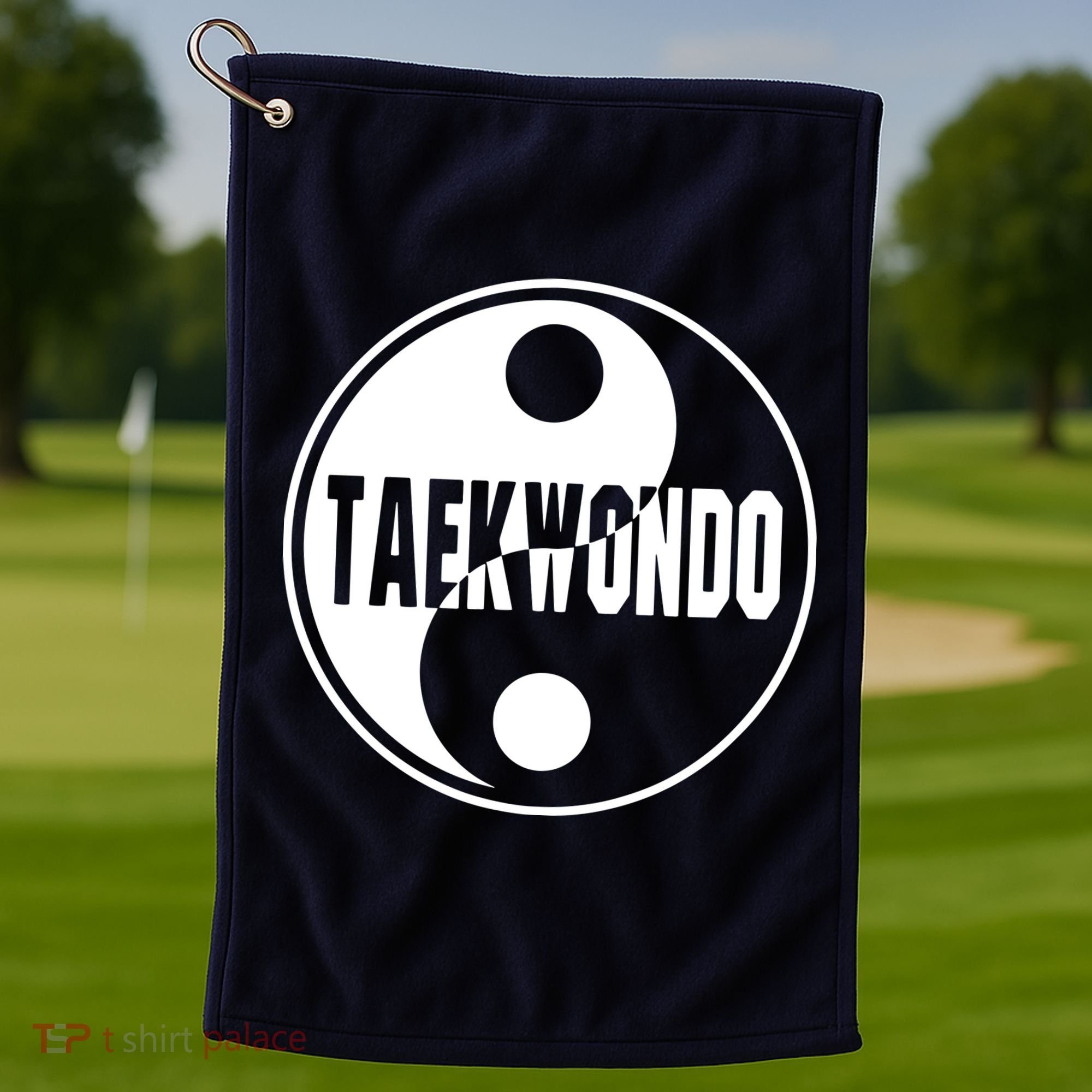 Taekwondo Yin Yang Tae Kwon Do Duality Tee Golf Towel