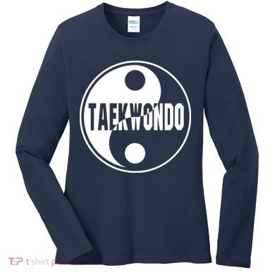 Taekwondo Yin Yang Tae Kwon Do Duality Tee Women's Long Sleeve Shirt