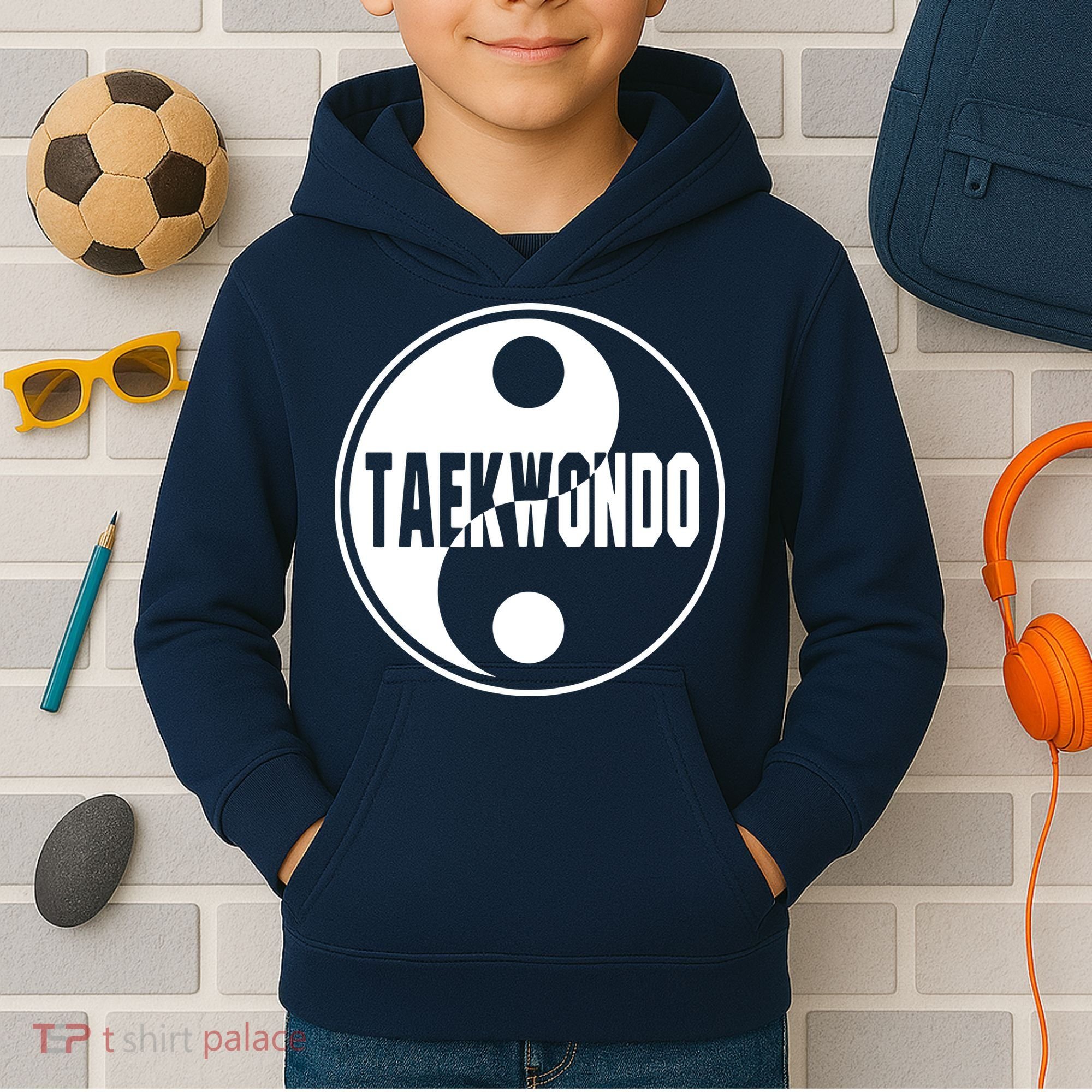 Taekwondo Yin Yang Tae Kwon Do Duality Tee Kids Hoodie