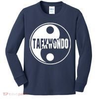 Taekwondo Yin Yang Tae Kwon Do Duality Tee Kids Long Sleeve Shirt thumb 0