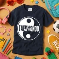 Taekwondo Yin Yang Tae Kwon Do Duality Tee Kids T-Shirt thumb 3