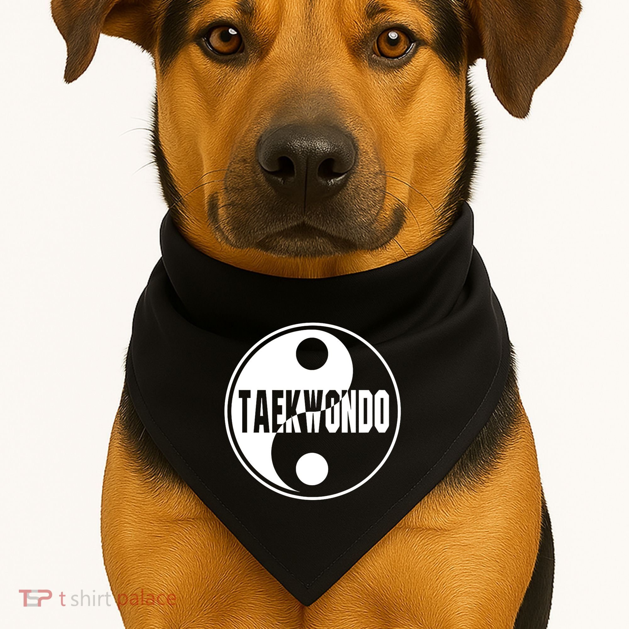 Taekwondo Yin Yang Tae Kwon Do Duality USA-Made Doggie Bandana