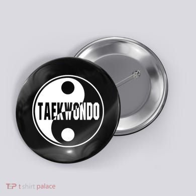 Taekwondo Yin Yang Tae Kwon Do Duality Button