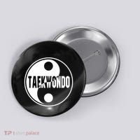 Taekwondo Yin Yang Tae Kwon Do Duality Button thumb 0