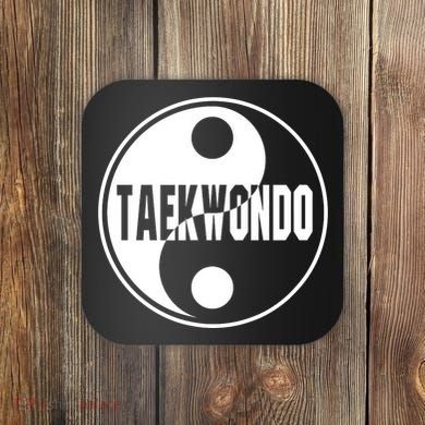 Taekwondo Yin Yang Tae Kwon Do Duality Coaster