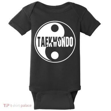Taekwondo Yin Yang Tae Kwon Do Duality Baby Bodysuit