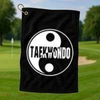 Taekwondo Yin Yang Tae Kwon Do Duality Golf Towel thumb 1