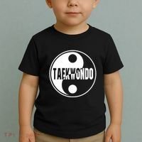 Taekwondo Yin Yang Tae Kwon Do Duality Toddler T-Shirt thumb 2