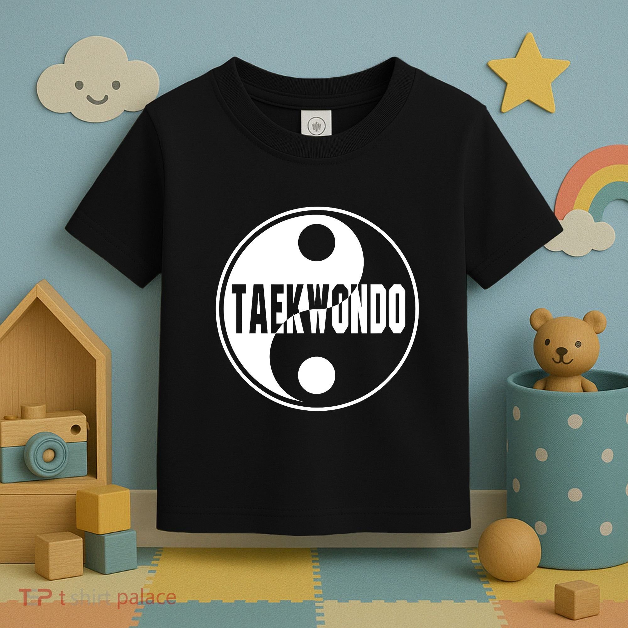 Taekwondo Yin Yang Tae Kwon Do Duality Toddler T-Shirt