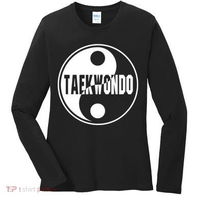 Taekwondo Yin Yang Tae Kwon Do Duality Women's Long Sleeve Shirt