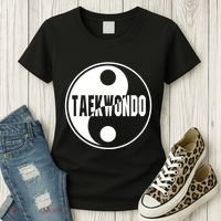 Taekwondo Yin Yang Tae Kwon Do Duality Women's T-Shirt thumb 3