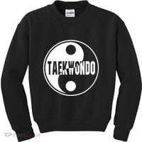 Taekwondo Yin Yang Tae Kwon Do Duality Kids Sweatshirt thumb 0