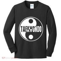 Taekwondo Yin Yang Tae Kwon Do Duality Kids Long Sleeve Shirt thumb 0