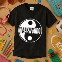 Taekwondo Yin Yang Tae Kwon Do Duality Kids T-Shirt thumb 3